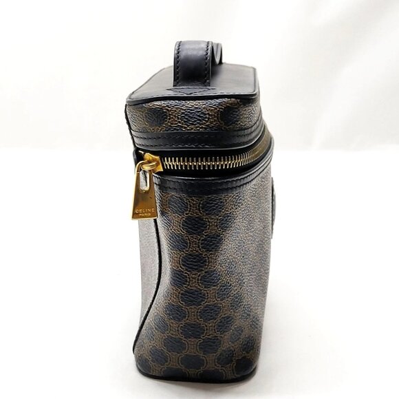 Authentic CELINE Vanity Bag Black PVC mn382-120825 - Picture 4 of 16